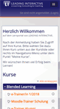 Mobile Screenshot of elearn.leading-interactive.de