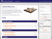 Tablet Screenshot of elearn.leading-interactive.de